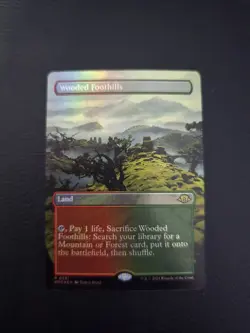 Wooded Foothills (Borderless) Modern Horizons 3 Foil MTG NM Magic Card - Image 3