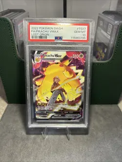 Pokemon TCG Pikachu VMAX Lost Origin Trainer Gallery TG17/TG30 PSA 10 - Image 3