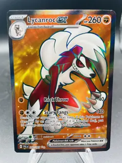 Pokemon Lycanroc ex 241/193 Paldea Evolved Ultra Rare Full Art Holo NM - Image 3