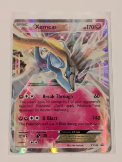 Pokemon Xerneas Ex Holo TCG XY149 Ultra Black Star Promo Card - Image 3