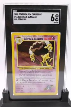 Pokémon TCG Sabrina's Alakazam Gym Challenge 16 Holo Unlimited Holo Rare - Image 3