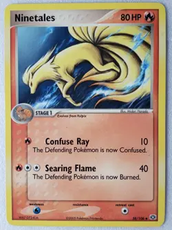 Ninetales 38/106 VLP - EX Emerald Pokemon Card - Midori Harada Art - Image 1