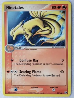 Ninetales 38/106 VLP - EX Emerald Pokemon Card - Midori Harada Art - Image 3