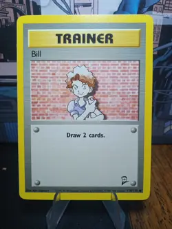 1999 Pokemon Base Set 2 Bill #118 - Image 4