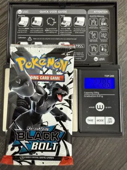Heavy 22.86! Pokémon TCG SV 10.5 Black Bolt Booster Pack Sealed! Demi-God Pack!? - Image 1