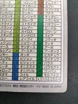 Special Checklist Bandai File No.000 1997 HP Japanese Pokemon Carddass - Image 18