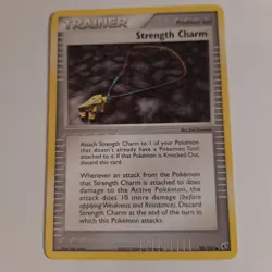 Strength Charm Trainer Pokemon Card 92/107 2005 - Image 1