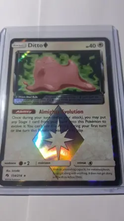 Ditto Prism Star Pokémon Card Sun & Moon Lost Thunder 154/214 - Image 1