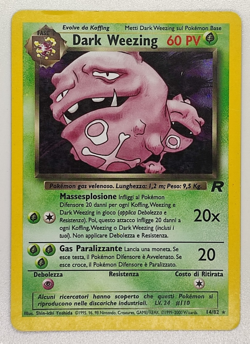 Dark Weezing 14/82 Holo Rare Team Rocket WOTC Italian Excellent Pokemon TCG - Image 3
