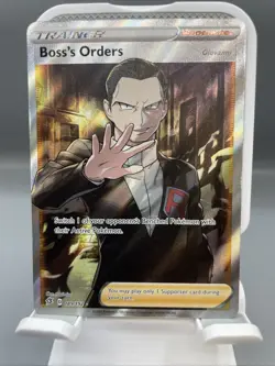 Boss's Orders - NM Full Art Ultra Rare Holo Rebel Clash 189/192 - Pokemon TCG - Image 1