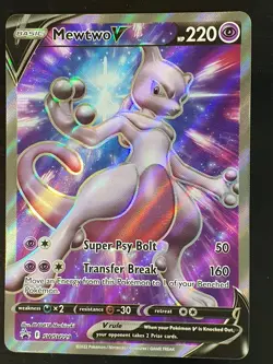 Mewtwo V SWSH229 Promo Holo Sword and Shield Pokemon - Image 1
