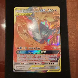 Pokémon TCG Moltres Zapdos Articuno Tag Team GX Hidden Fates Holo Card 44/68 - Image 1