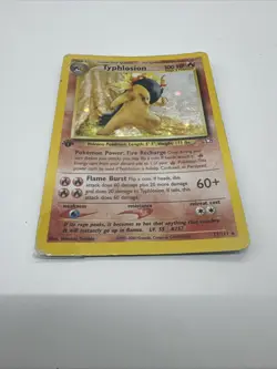 Pokemon Typhlosion 17/111 Neo Genesis 1st Edition English Holo RED DOT Poor - Image 10