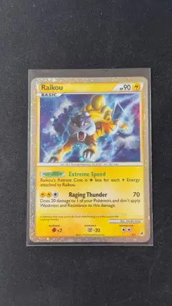 Pokémon Raikou (Shiny) Holo Rare Swirl SL9 Call of Legends LP/MP #SL9 - Image 12