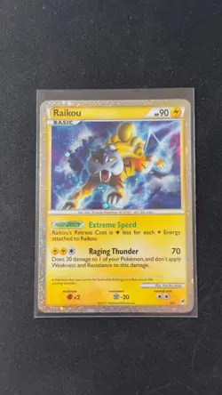 Pokémon Raikou (Shiny) Holo Rare Swirl SL9 Call of Legends LP/MP #SL9 - Image 5
