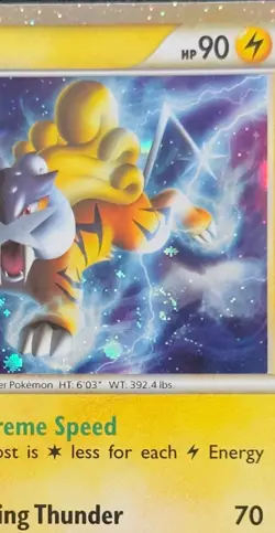 Pokémon Raikou (Shiny) Holo Rare Swirl SL9 Call of Legends LP/MP #SL9 - Image 9