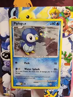 Piplup Alternate Cosmic Holo Promo Pokemon 93/130 DIAMOND & PEARL NM Swirl - Image 1
