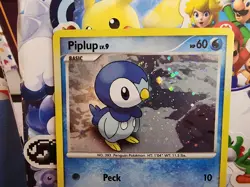 Piplup Alternate Cosmic Holo Promo Pokemon 93/130 DIAMOND & PEARL NM Swirl - Image 3