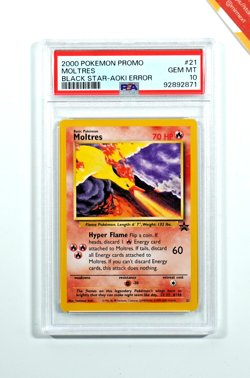 Pokemon PSA 10 Moltres #021 Promo Black Star Aoki Error 2000 English - Image 4