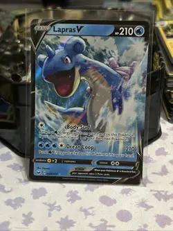 Lapras V - 49/202 - Ultra Rare Pokemon Card Tcg Sword and Shield -NM- - Image 1