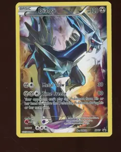 Pokemon Card Dialga XY77 Black Star Promo Rare Holo XY Full Art 2015 - Image 1