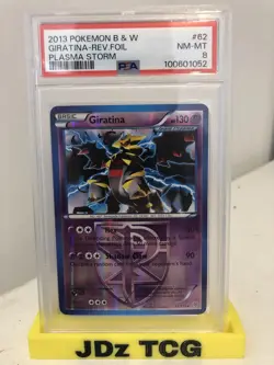 PSA 8 GIRATINA REV HOLO #62. Pokemon B&W Plasma Storm 2013. POP 9 - Image 7