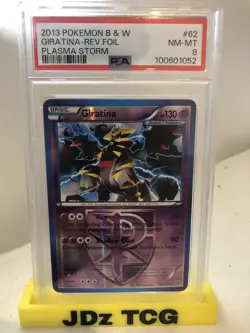 PSA 8 GIRATINA REV HOLO #62. Pokemon B&W Plasma Storm 2013. POP 9 - Image 8