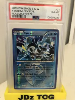 PSA 8 Kyurem Rev Holo #31. Pokemon B&W Plasma Freeze. POP 2 - Image 3