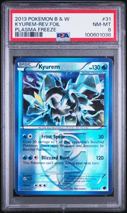 PSA 8 Kyurem Rev Holo #31. Pokemon B&W Plasma Freeze. POP 2 - Image 4