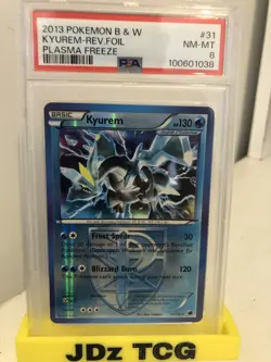 PSA 8 Kyurem Rev Holo #31. Pokemon B&W Plasma Freeze. POP 2 - Image 6