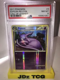 PSA 8 Espeon Rev Holo #4, Pokemon Call Of Legends 2011, POP 25 - Image 6