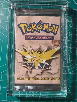 Pokemon Fossil Booster Pack, Factory-Sealed WOTC 1999 - Image 3