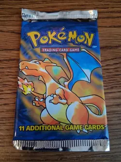 1999 Pokemon Base Unlimited Booster Pack Charizard Artwork Factory Sealed 20.63 - Image 5