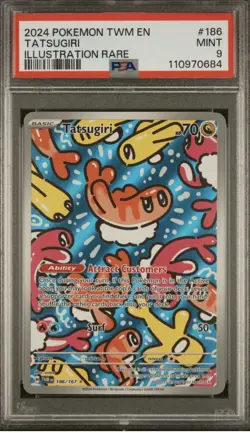 PSA 9- Pokemon Tatsugiri - 186/167 - Twilight Masquerade - English - Image 1