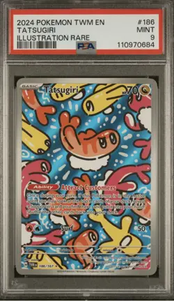 PSA 9- Pokemon Tatsugiri - 186/167 - Twilight Masquerade - English - Image 3