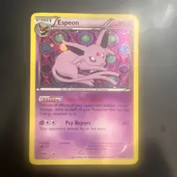 2013 Pokemon TCG Trading Card Black & White Black Star Promo ESPEON #BW92 Holo - Image 1