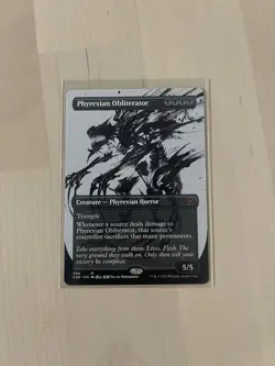 MTG Phyrexian Obliterator Showcase Mythic Phyrexia All Will Be One LP - Image 1