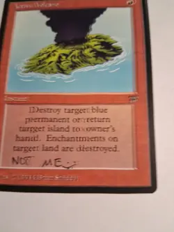 Active Volcano Legends Magic MTG Light Played Autographed Unkown - Image 6