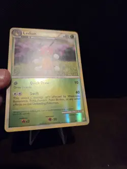 Pokemon TCG Ledian 25/123 Reverse Holo Rare HeartGold SoulSilverâ­ï¸â­ï¸â­ï¸ 2010 - Image 2