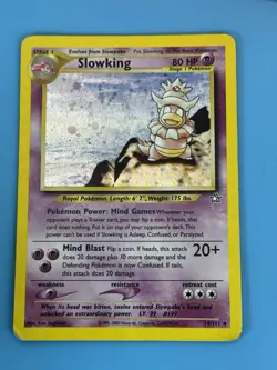 Pokemon TCG Slowking 14/111 Neo Genesis Holo Rare LP-MP+ - Image 3