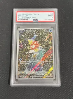 2023 POKEMON PALDEA EVOLVED ENGLISH ILLUSTRATION RARE #203 MAGIKARP PSA 9 - Image 3