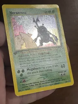 1st Edition Heracross Holo Neo Genesis 6/111 English Pokemon TCG 1995-2000 - Image 6