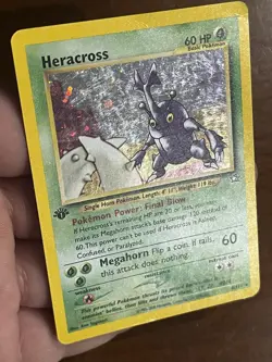 1st Edition Heracross Holo Neo Genesis 6/111 English Pokemon TCG 1995-2000 - Image 8