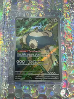 PokÃ©mon TCG Snorlax Scarlet & Violet Paldean Fates Holo Card 51 - Image 1