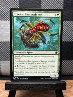 MTG TCG: Treetop Snarespinner 114, Foundations - Image 1