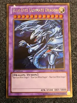 Yugioh Card Blue Eyes Ultimate Dragon PGLD-EN055 1st Ed MP - Image 2