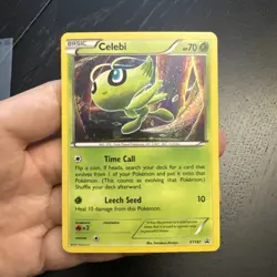 Celebi XY187 HOLO RARE Black Star Promo Pokemon Card TCG NM 2017 - Image 1