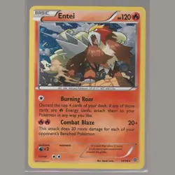 Pokemon Card Entei 14/98 Holo Rare XY Ancient Origins - Image 1