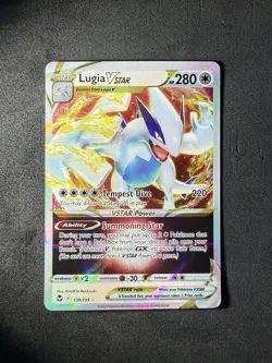 Pokémon Lugia v Star TCG Silver Tempest Holo Card 139/195 Swsh12: Sword & Shield - Image 1