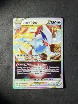 Pokémon Lugia v Star TCG Silver Tempest Holo Card 139/195 Swsh12: Sword & Shield - Image 11